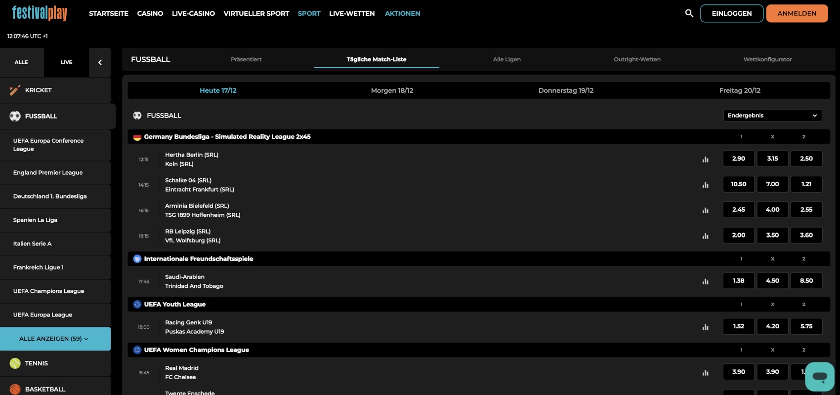 FestivalPlay Fußballwetten