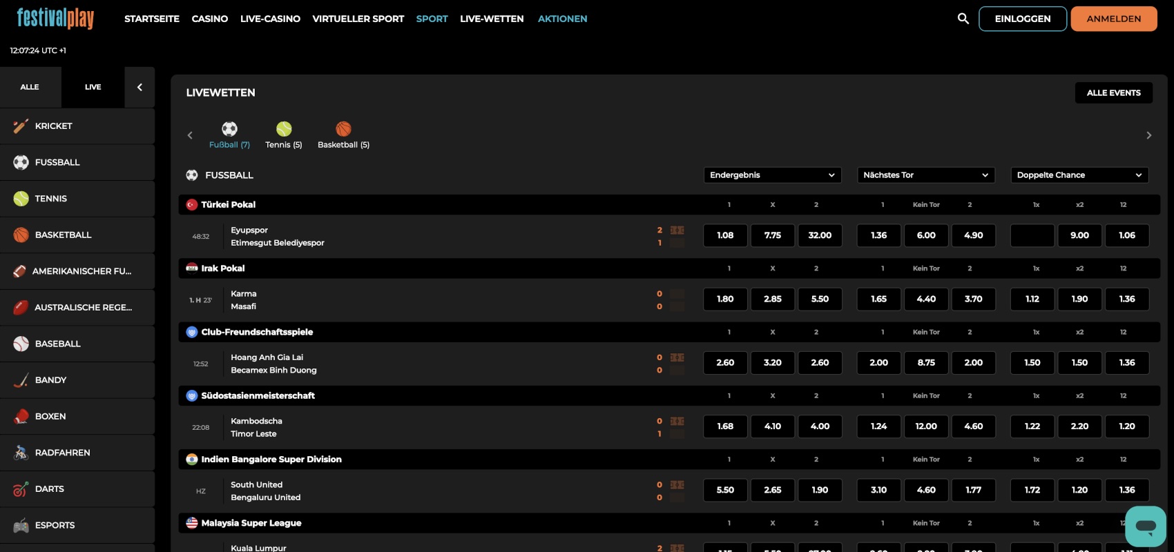 FestivalPlay Sportwetten